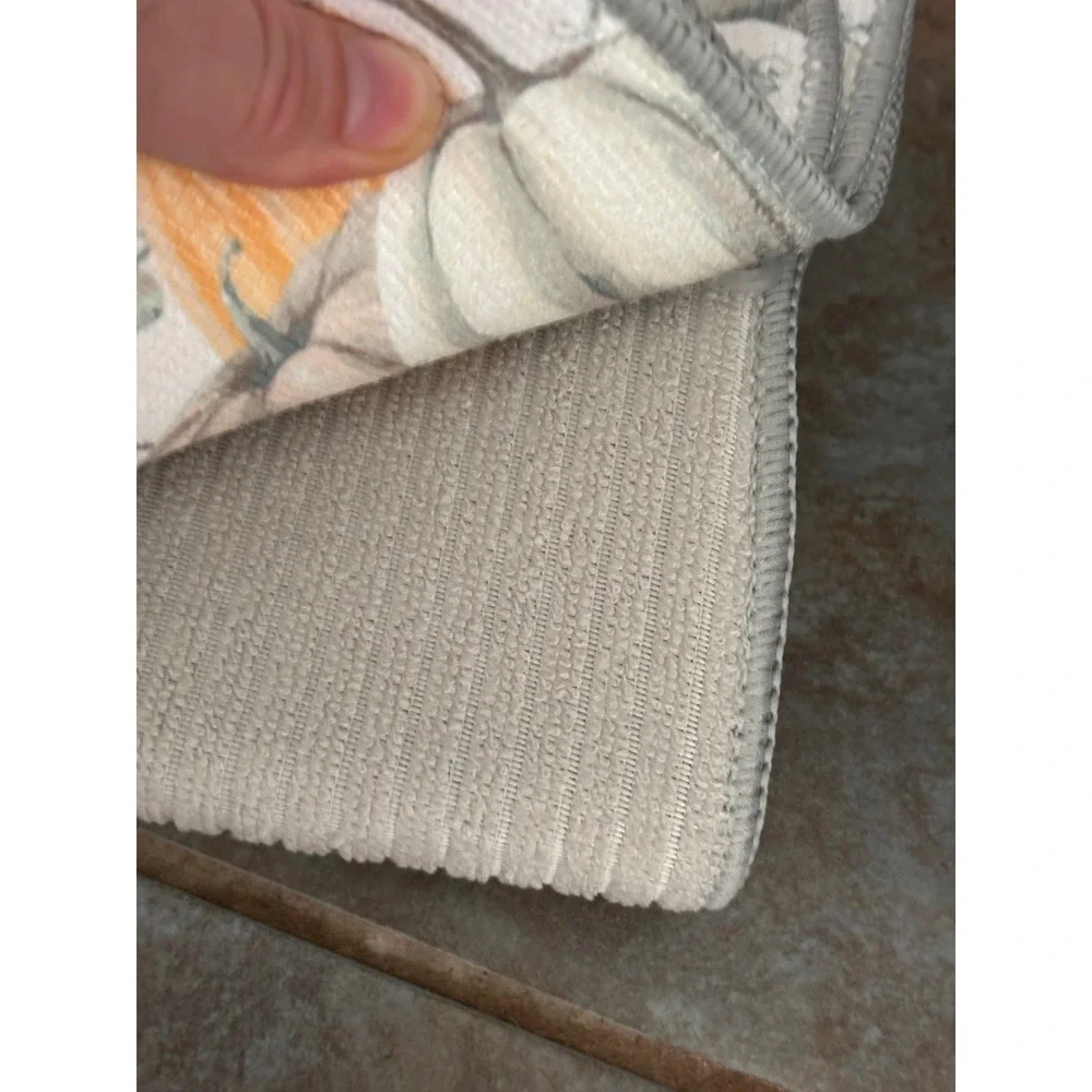 Market Finds 2 Pack Pumpkin Dish Drying Mats Reversible Fall Harvest Grey AK727